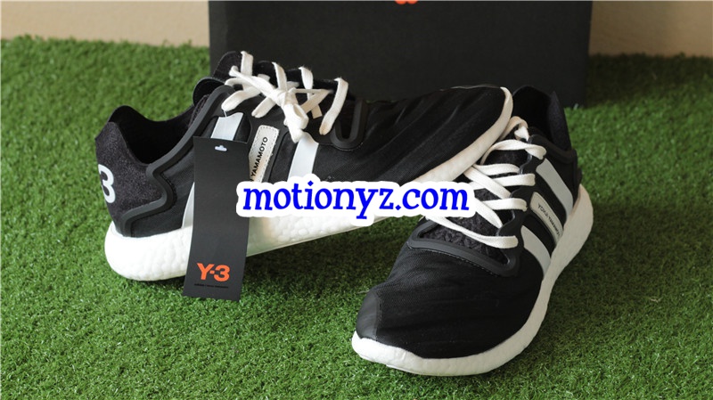 Real Boost Adidas Y3 YOHJI Run Black White
